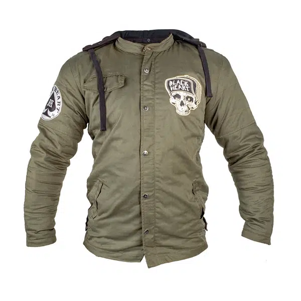 Pánská bunda W-TEC Black Heart Khaki Jacket s aramidem Garage Built L