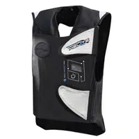 Závodní airbagová vesta Helite e-GP Air, elektronická černo-bílá S