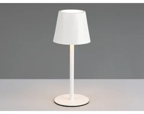 Nabíjecí LED stolní lampička Diaz, bílá