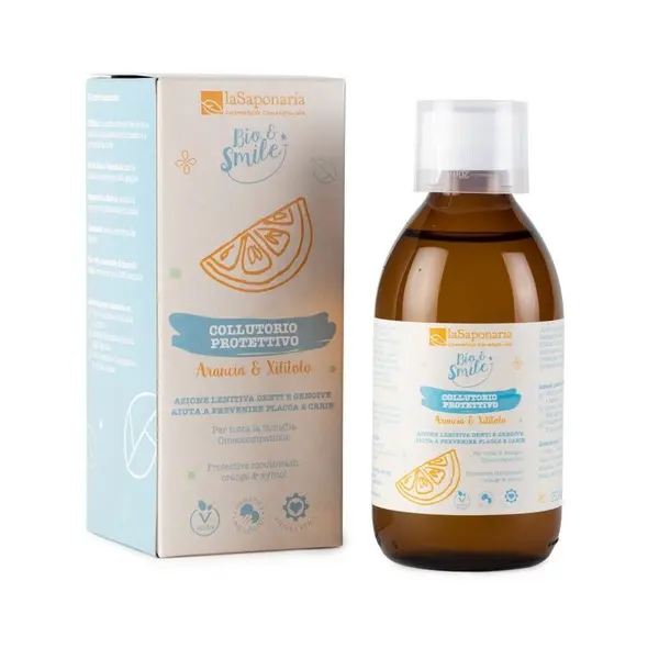 laSaponaria Ochranná ústní voda s pomerančem a xylitolem BIO 250 ml