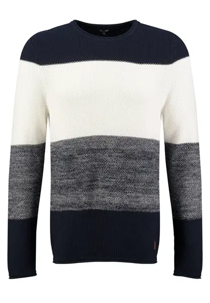 Key Largo Sveter 'Jogi'  námornícka modrá / modrá melírovaná / biela