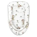 Hniezdočko, kokon pre bábätko, bavlna, Kocúrik a púpava - biela