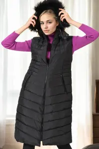Z9752 DEWBERRY WOMEN'S VEST-BLACK