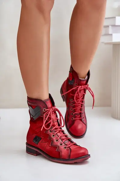 Kožené Zateplené Dámske Čižmy Na Plohom Opätku Maciejka