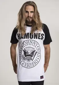 Ramones Circle Raglan T-shirt wht/blk