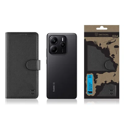Flipové pouzdro Tactical Field Notes pro Xiaomi Redmi Note 14 5G, černá