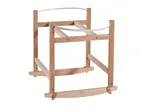 Ahojbaby Hojdací stojan na Mojžišov košík pre bábätko Rocking Baby Natural bez laku
