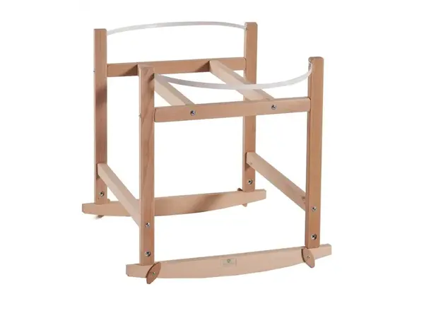 Ahojbaby Hojdací stojan na Mojžišov košík pre bábätko Rocking Baby Natural bez laku