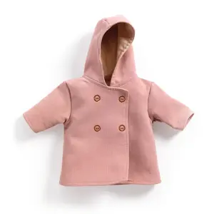 Baby Pomea - ružový kabátik pre bábiky