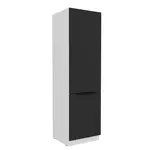 Vysoká skříňka pro vestavnou lednici Aria 60 LO-210 2F Barva korpusu: Bílá, Barva dvířek: BL - Black AFM