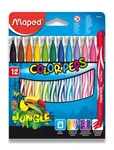 Detské fixky Maped Color´ Peps Jungle- 12 farieb