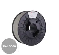 C-Tech 3DF-P-PETG1.75-9006 3D filament, PREMIUM LINE, PETG, bílý hliník, RAL9006, 1,75mm, 1kg
