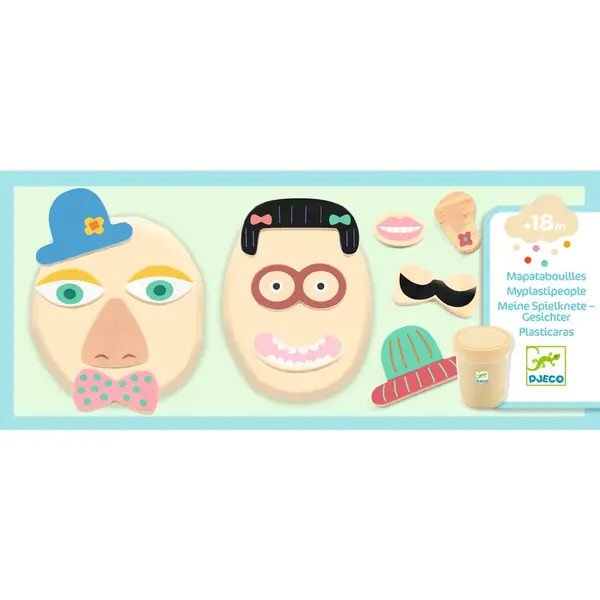 Djeco Modelínový set pro nejmenší Obličeje