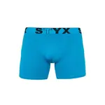 Styx Pánské boxerky long sportovní guma světle modré (U969) L