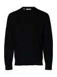 SELECTED Sveter 'SLHTORINO'  čierna