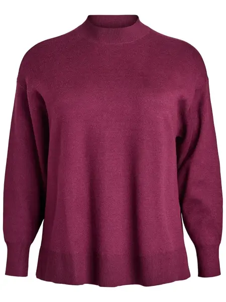 Zizzi Sveter 'Zoe'  vínovo červená