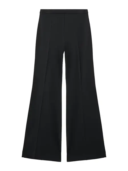 MANGO Nohavice s pukmi 'FIJIS'  čierna