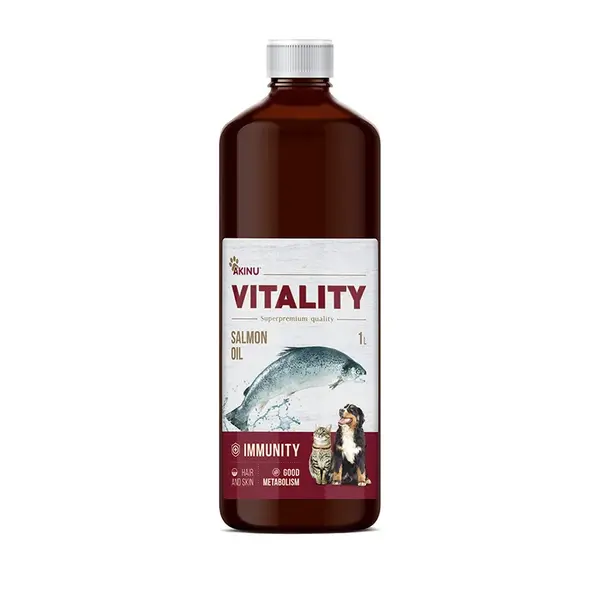 Akinu VITALITY lososový olej pro psy 1 l