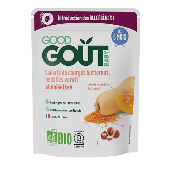 Good Gout BIO Dýňová polévka s červenou čočkou 6m+ 190 g
