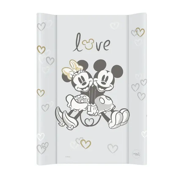 Ceba Podložka přebalovací s pevnou deskou COMFORT (50x70) Disney Minnie & Mickey Grey