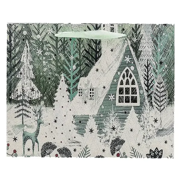 Dárková taška 32x26x12cm třpytivá mix 39706