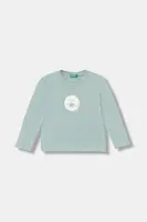 Dětské bavlněné tričko s dlouhým rukávem United Colors of Benetton