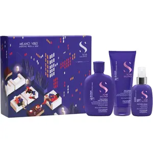 Alfaparf Milano Semi di Lino Blonde Holiday Kit dárková sada pro blond a melírované vlasy 3 ks