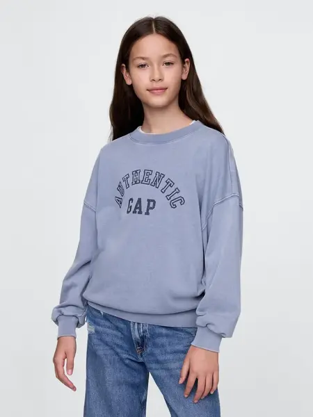 GAP Dívčí Dětská oversize mikina Americana 745911-01 Velikost: S