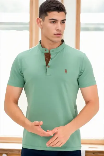 T9560 DEWBERRY T-SHIRT-LIGHT KHAKI