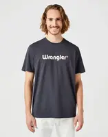 Tričko pro muže WRANGLER LOGO TEE BLACK 112350526 Velikost: S