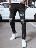 Pánske rifľové nohavice Farba čierna DSTREET