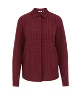 WE Fashion Blúzka  vínovo červená