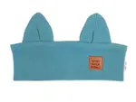 Baby Nellys Čelenka Cat s oušky pro děti Hand Made - mořská, 4-8 let