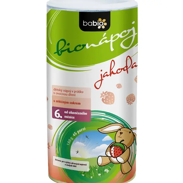 Babio Dětský bionápoj jahoda od ukončeného 6. měsíce 180 g