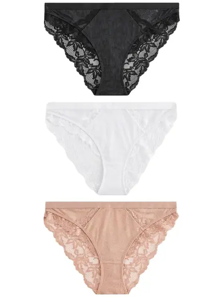 Next Nohavičky  béžová / čierna / biela