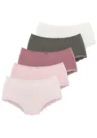 LASCANA Nohavičky  olivová / rosé / eozín / pastelovo ružová / biela