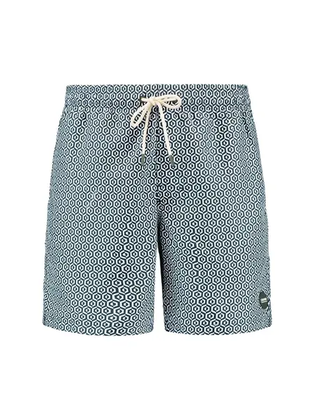 Shiwi Plavecké šortky 'Mike'  tmavozelená / biela