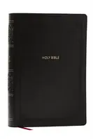 NKJV Giant Print End-of-Verse Reference Bible, Black Leathersoft, Red Letter, Comfort Print - Thomas Nelson