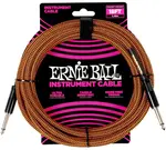 Ernie Ball Braided Instrument Cable Straight/Straight 10ft Pumpkin Pie