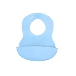 BABYONO Bryndák měkký plastový s kapsou bez BPA modrý 6m+