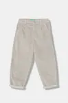 Dětské manšestrové kalhoty United Colors of Benetton šedá barva, 4IKTCF058