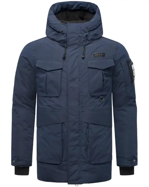 STONE HARBOUR Zimná bunda 'Edriik XX'  námornícka modrá