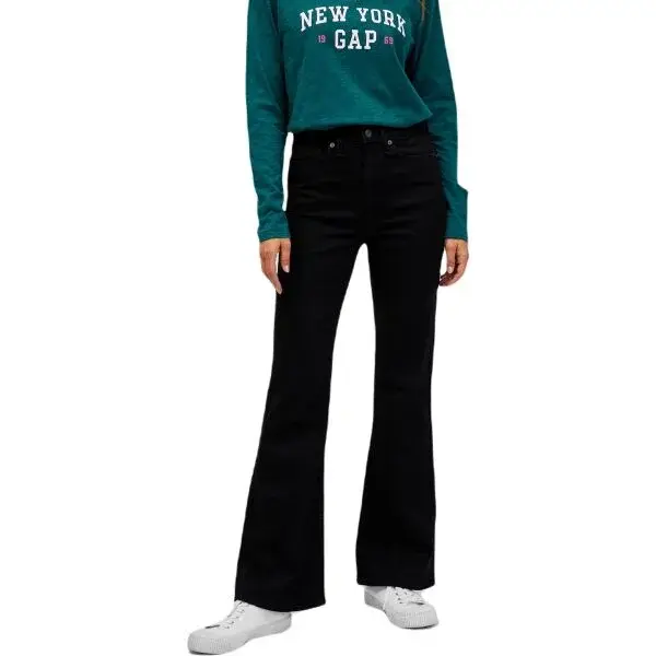 GAP V-HR 70S FLARE Dámske džínsy, čierna, veľkosť