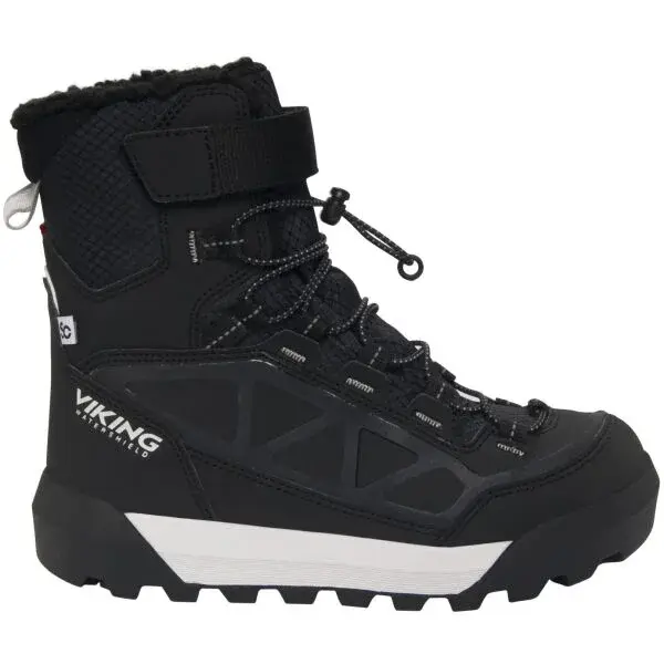 VIKING BY NORWAY CONSTRICTOR WARM SC WP 1V SL Juniorská zimná obuv, čierna, veľkosť