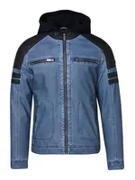 KOROSHI Prechodná bunda  modrá / čierna