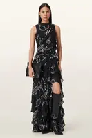 Viskózové šaty AllSaints CADY