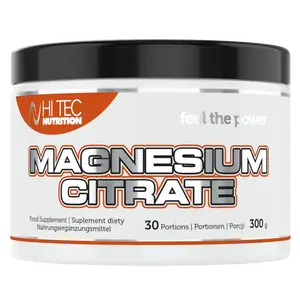 HiTec Nutrition Magnesium Citrate 300g - pomeranč