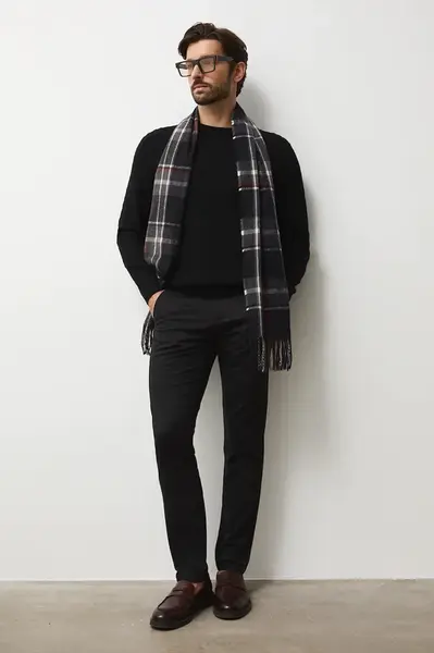 Kalhoty Medicine pánské, černá barva, ve střihu chinos