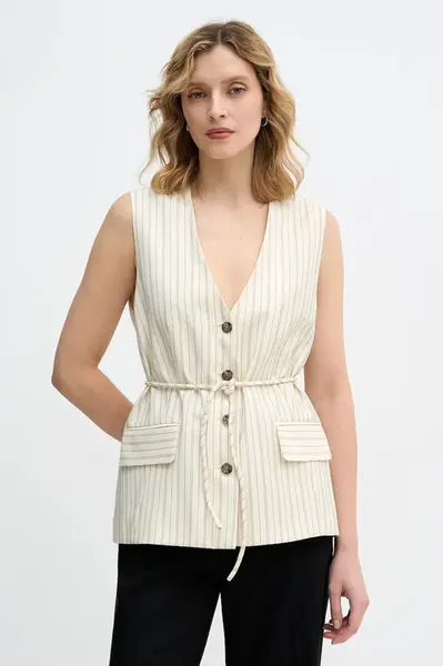 Vesta Sisley béžová barva, jednořadá, 24QVLJ00V