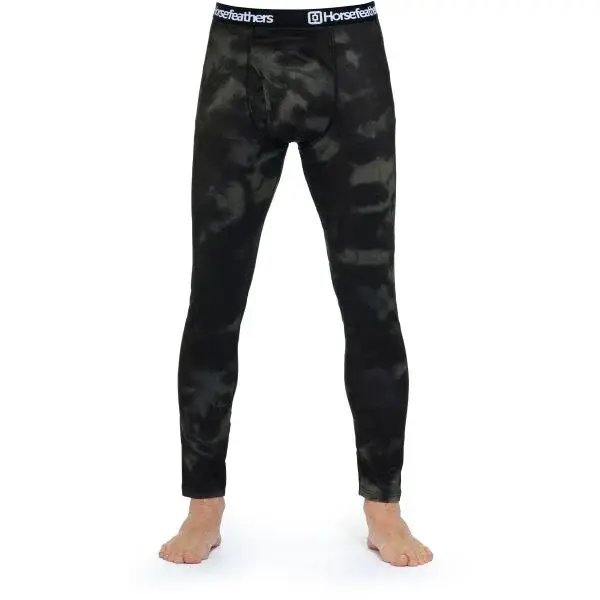 Horsefeathers RILEY Pánské termo kalhoty, tmavě zelená, velikost